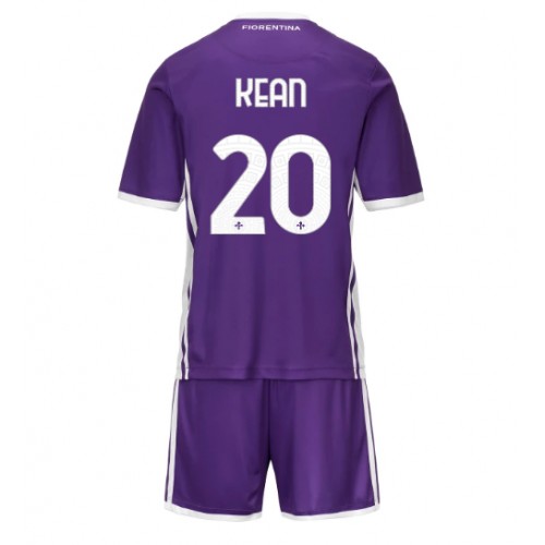 Fotbalové Dres Fiorentina Moise Kean #20 Dětské Domácí 2025-26 Krátký Rukáv (+ trenýrky)